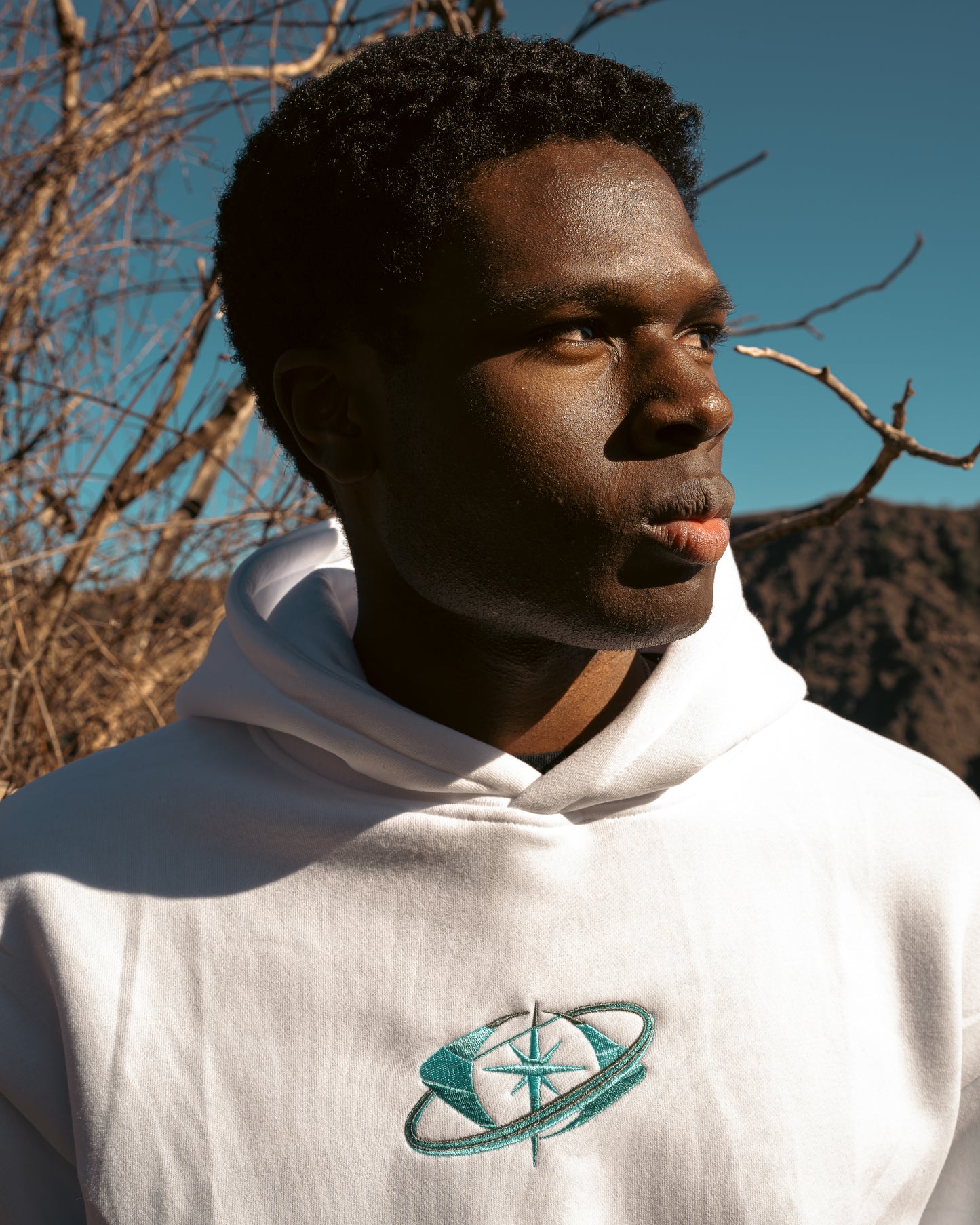 WHITE HOODIE URANUS
